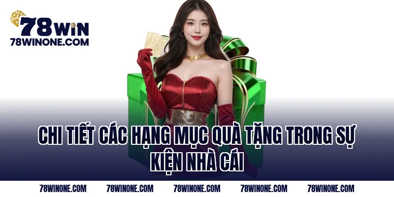 Chi tiết các hạng mục quà tặng trong sự kiện nhà cái 